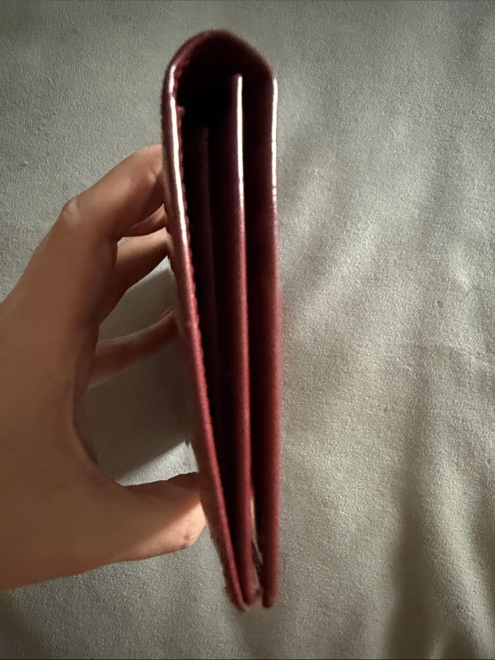 Gucci Burgundy Patent Leather Continental Wallet with Gold Plaque - Picture 9 of 10